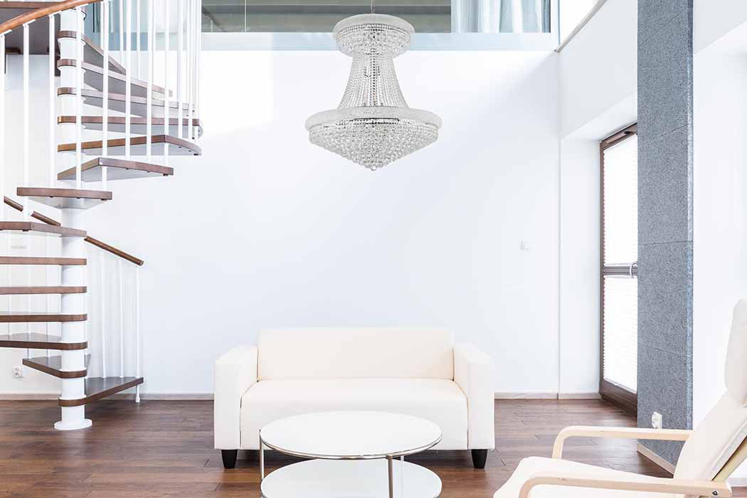 Elegant Chandelier - Chrome/RC, L 36" (V1800G36SC-RC)