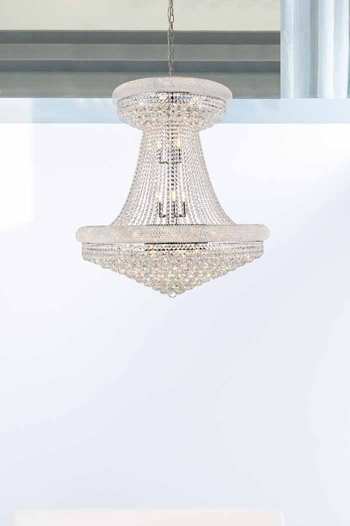 Elegant Chandelier - Chrome/RC, L 36" (V1800G36SC-RC)