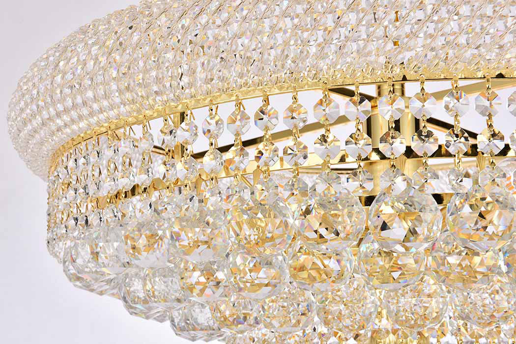 Elegant Chandelier - Gold, L 36" (V1800G36SG-RC)