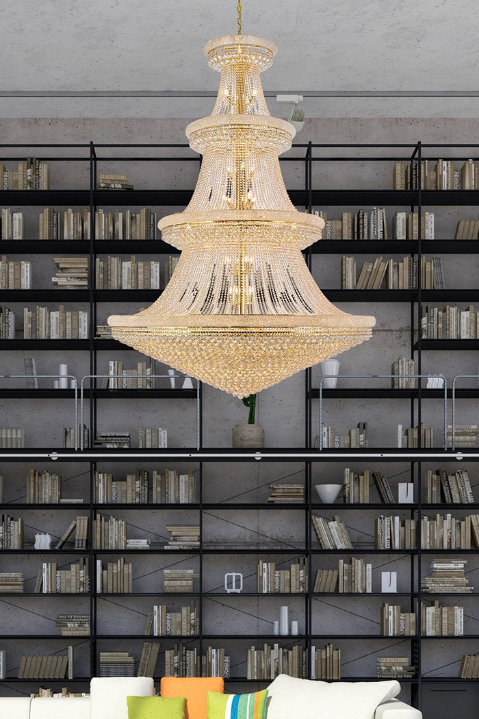 Elegant Chandelier - Gold, L 72" (V1800G72G-RC)