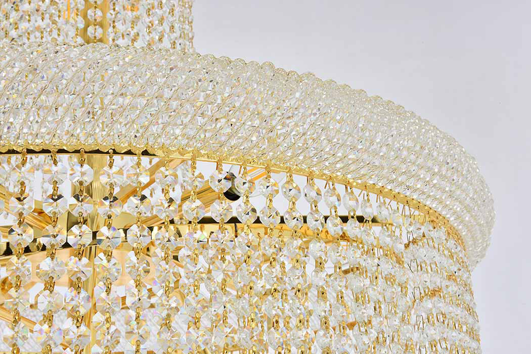 Elegant Pendant Light - Gold/EC, L 30" (V1800SR30G-EC)