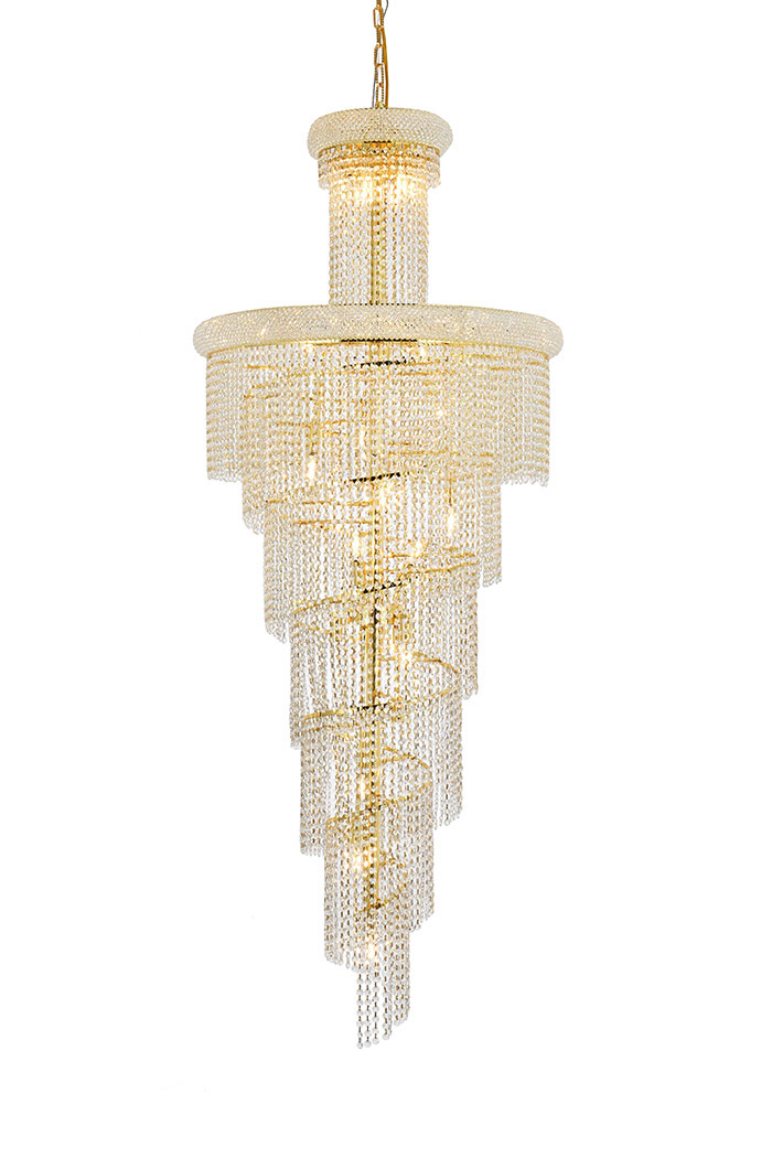 Elegant Pendant Light - Gold/RC, L 30" (V1800SR30G-RC)