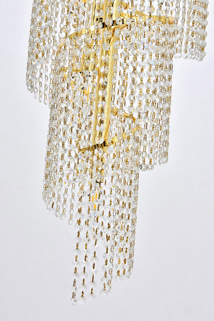 Elegant Pendant Light - Gold/RC, L 30" (V1800SR30G-RC)