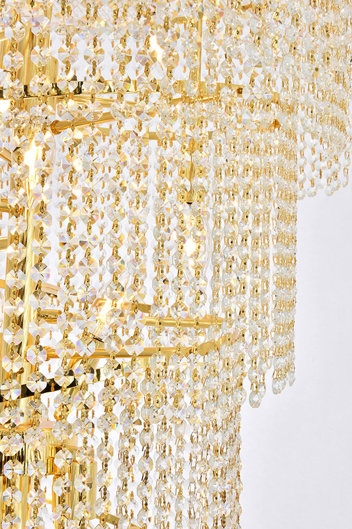 Elegant Pendant Light - Gold/RC, L 30" (V1800SR30G-RC)