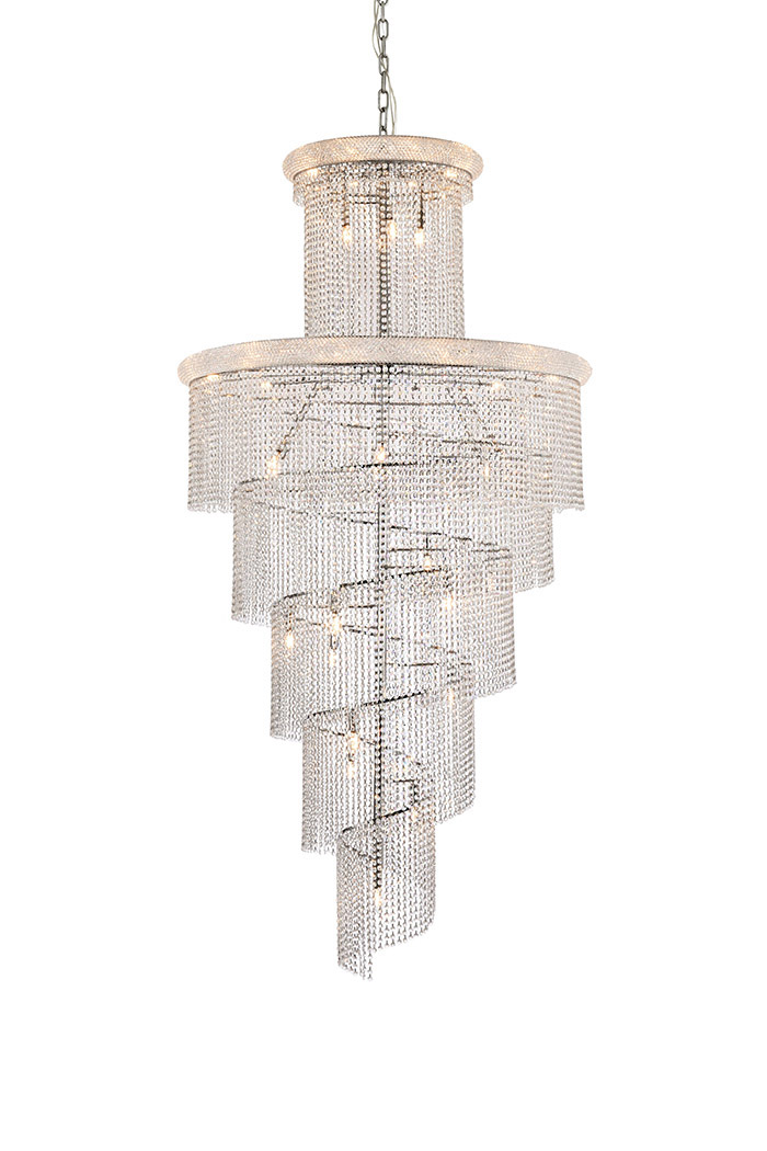 Elegant Pendant Light - Chrome/EC, L 48" (V1800SR48C-EC)