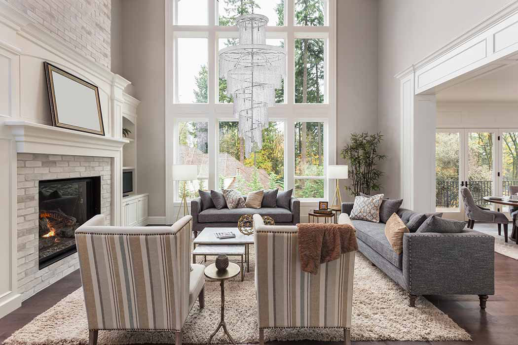 Elegant Pendant Light - Chrome/EC, L 48" (V1800SR48C-EC)
