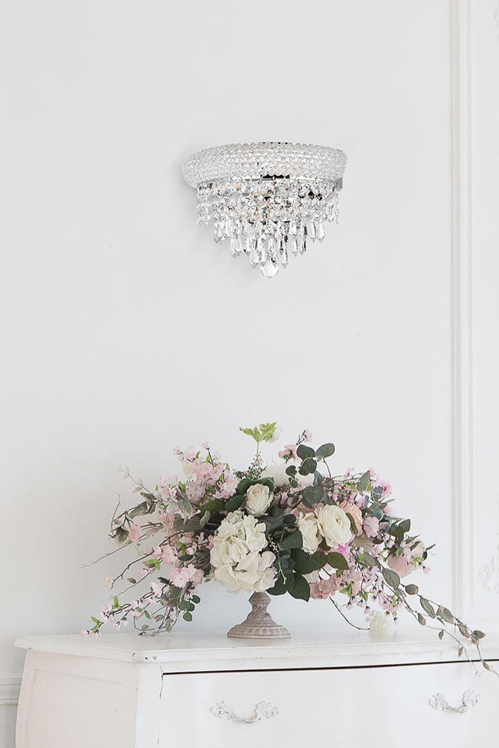 Elegant Wall Sconce - Chrome, H 6" (V1802W12C-RC)