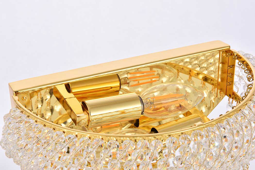 Elegant Wall Sconce - Gold, H 6" (V1802W12G-RC)