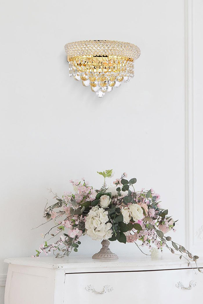 Elegant Wall Sconce - Gold, H 6" (V1802W12G-RC)