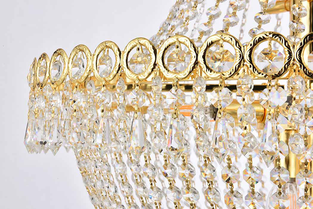 Elegant Pendant Light - Gold, L 24" (V1900D24G-RC)