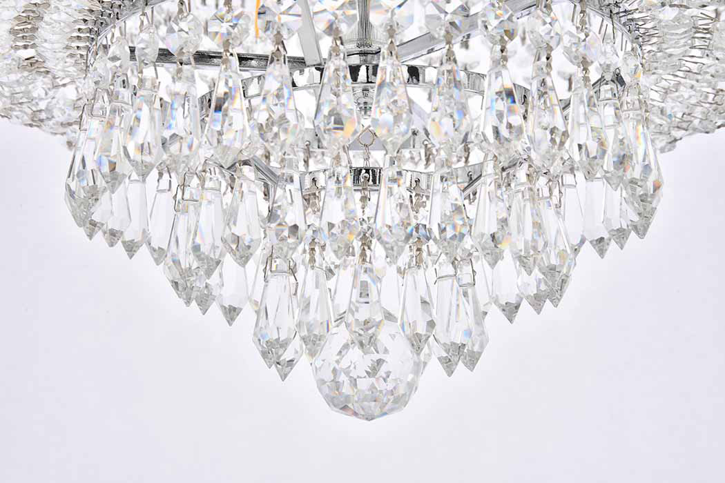 Elegant Flush Mount Light - Chrome, L 20" (V1900F20C-RC)