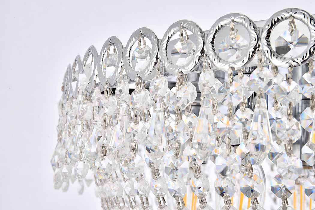 Elegant Flush Mount Light - Chrome, L 20" (V1900F20C-RC)
