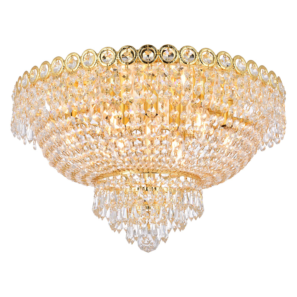 Elegant Flush Mount Light - Gold, L 20" (V1900F20G-RC)