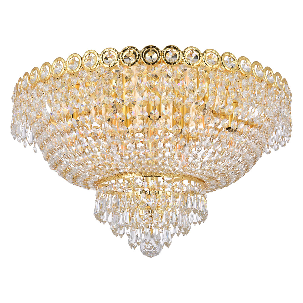 Elegant Flush Mount Light - Gold, L 20" (V1900F20G-RC)