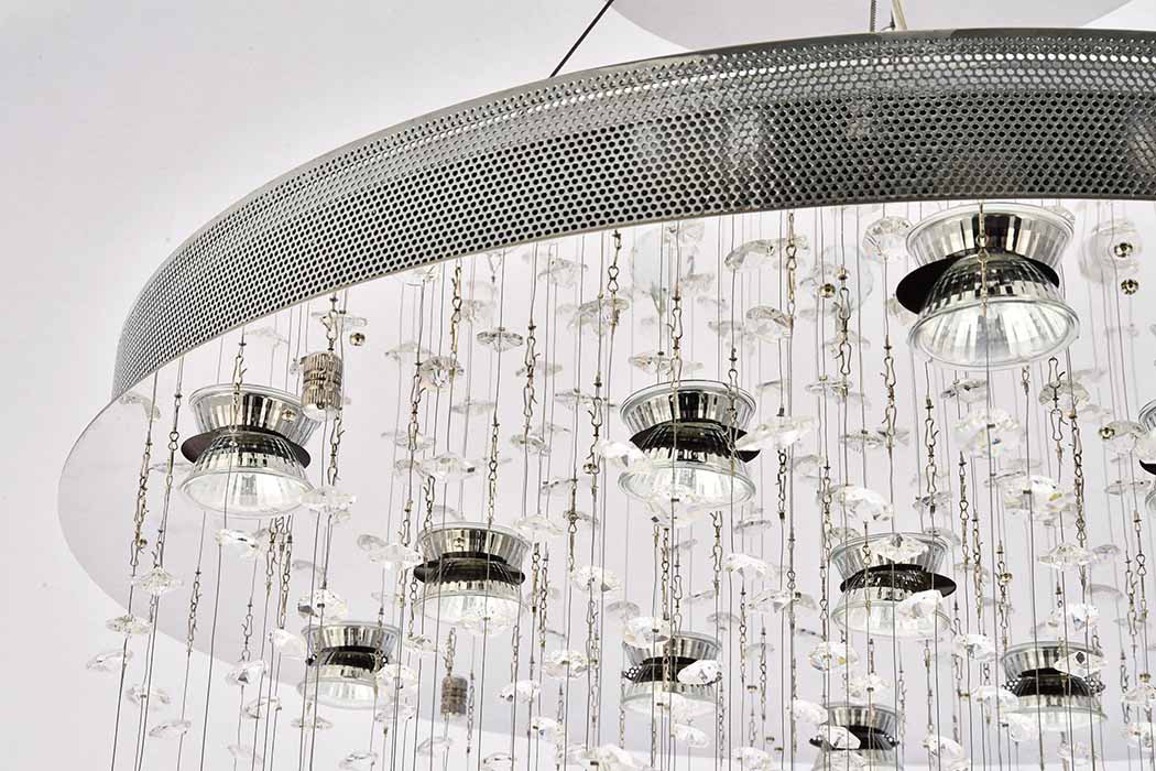 Elegant Chandelier - Chrome, L 28" (V2006G28C-RC)