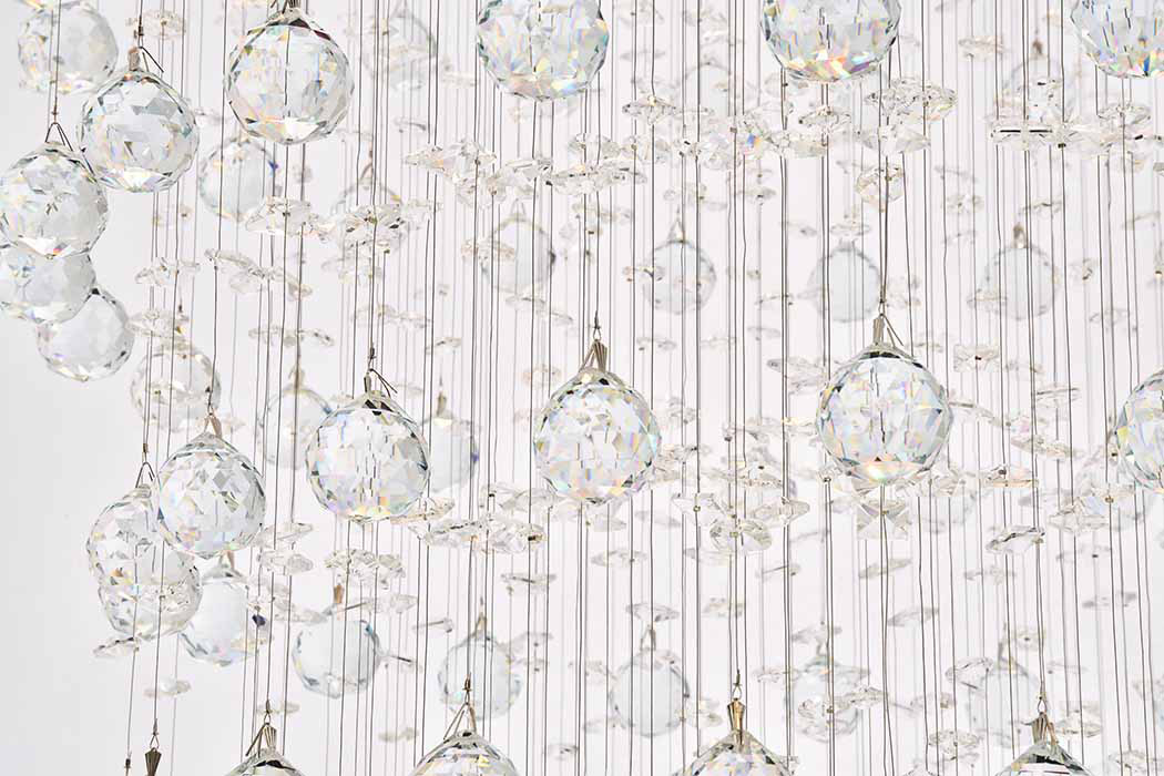 Elegant Chandelier - Chrome, L 32" (V2006G32C-RC)