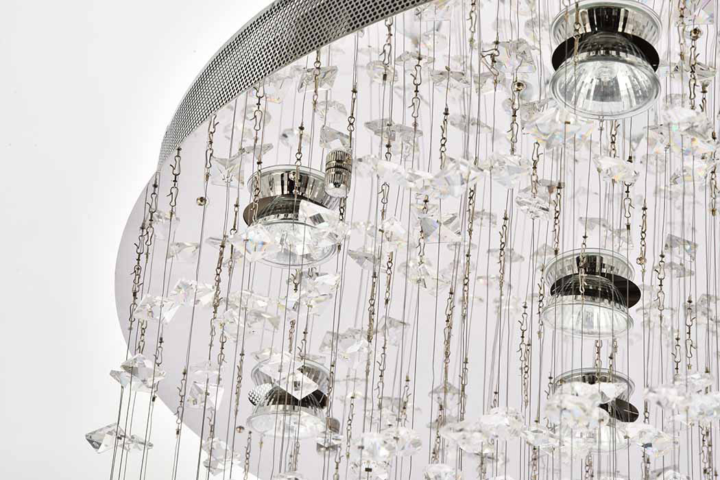 Elegant Chandelier - Chrome, L 32" (V2006G32C-RC)