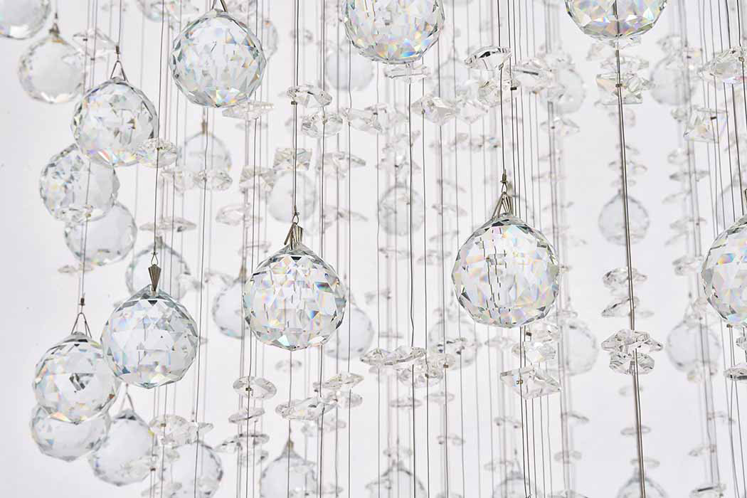 Elegant Chandelier - Chrome, L 32" (V2006G32C-RC)