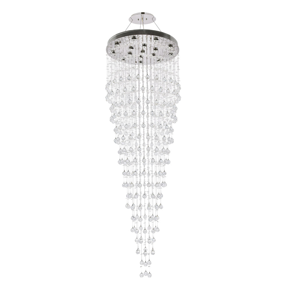 Elegant Chandelier - Chrome, L 32" (V2006G32C-RC)