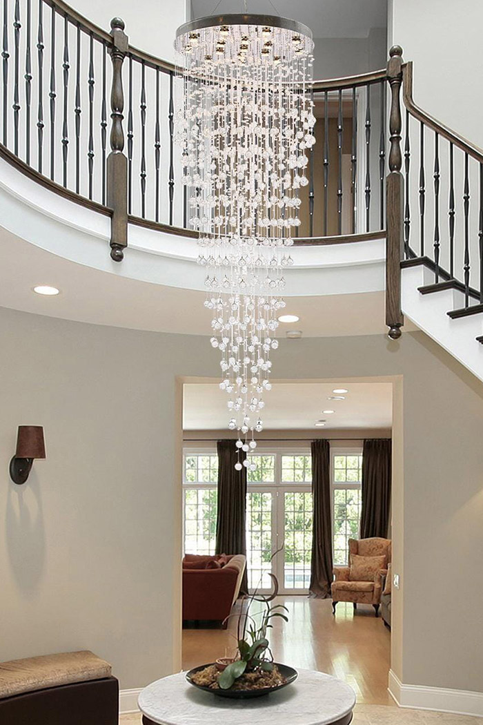 Elegant Chandelier - Chrome, L 32" (V2006G32C-RC)