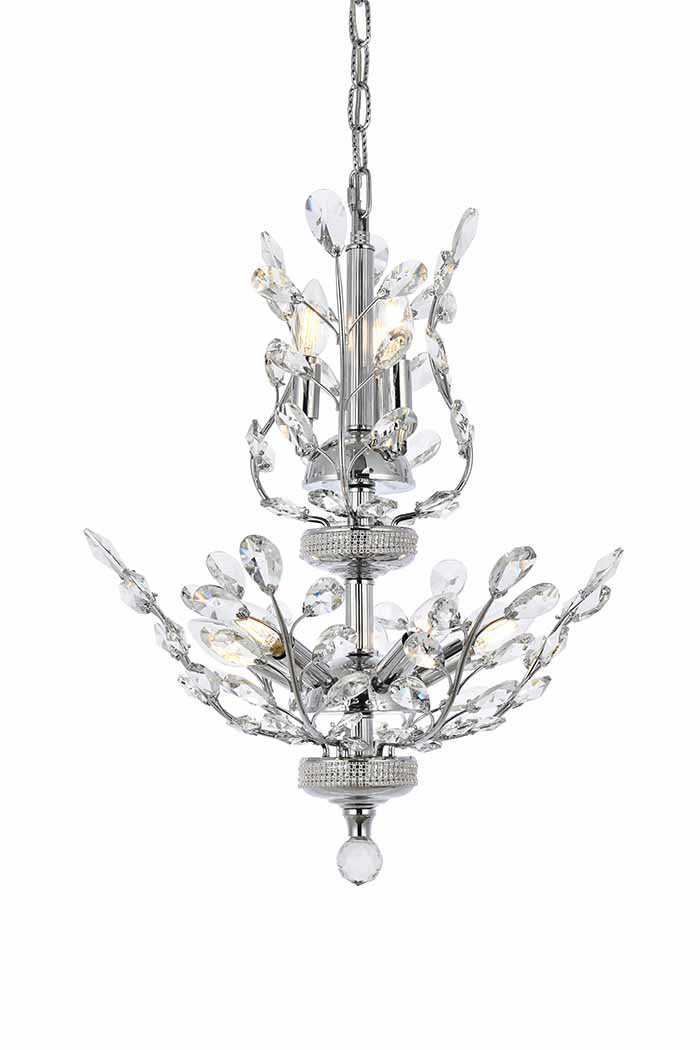 Elegant Chandelier - Chrome, L 21" (V2011D21C-RC)