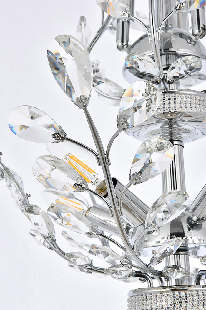 Elegant Chandelier - Chrome, L 21" (V2011D21C-RC)