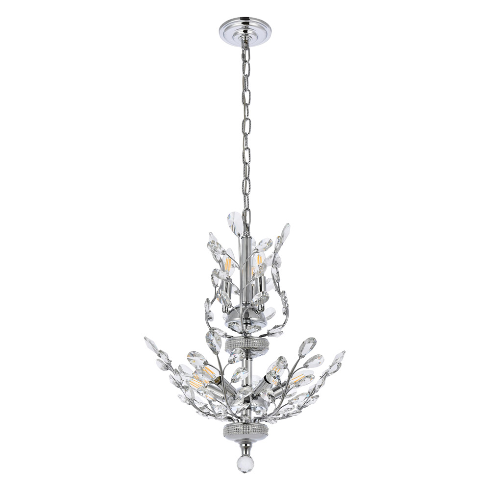 Elegant Chandelier - Chrome, L 21" (V2011D21C-RC)