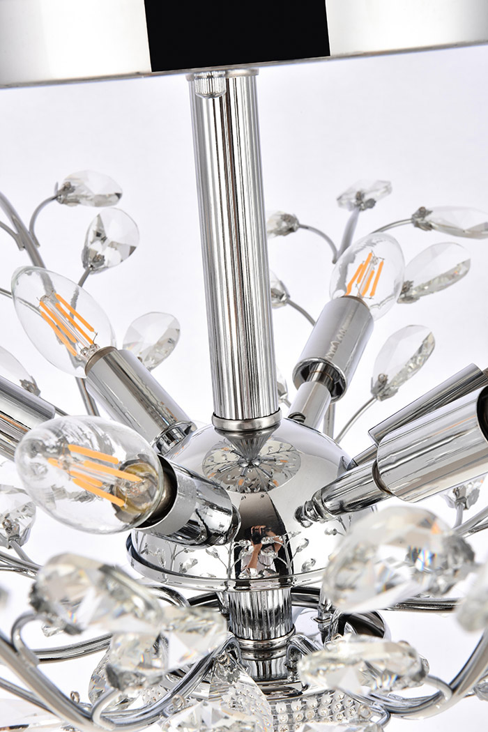 Elegant Flush Mount Light - Chrome/RC, L 27" (V2011F27C-RC)