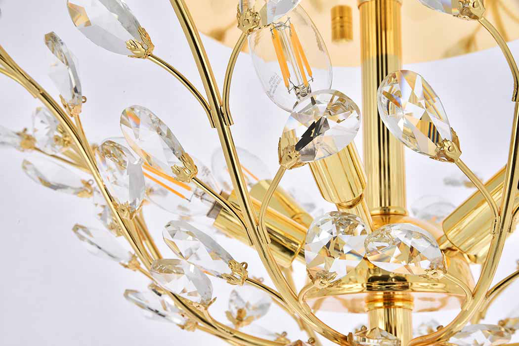 Elegant Flush Mount Light - Gold, L 27" (V2011F27G-RC)