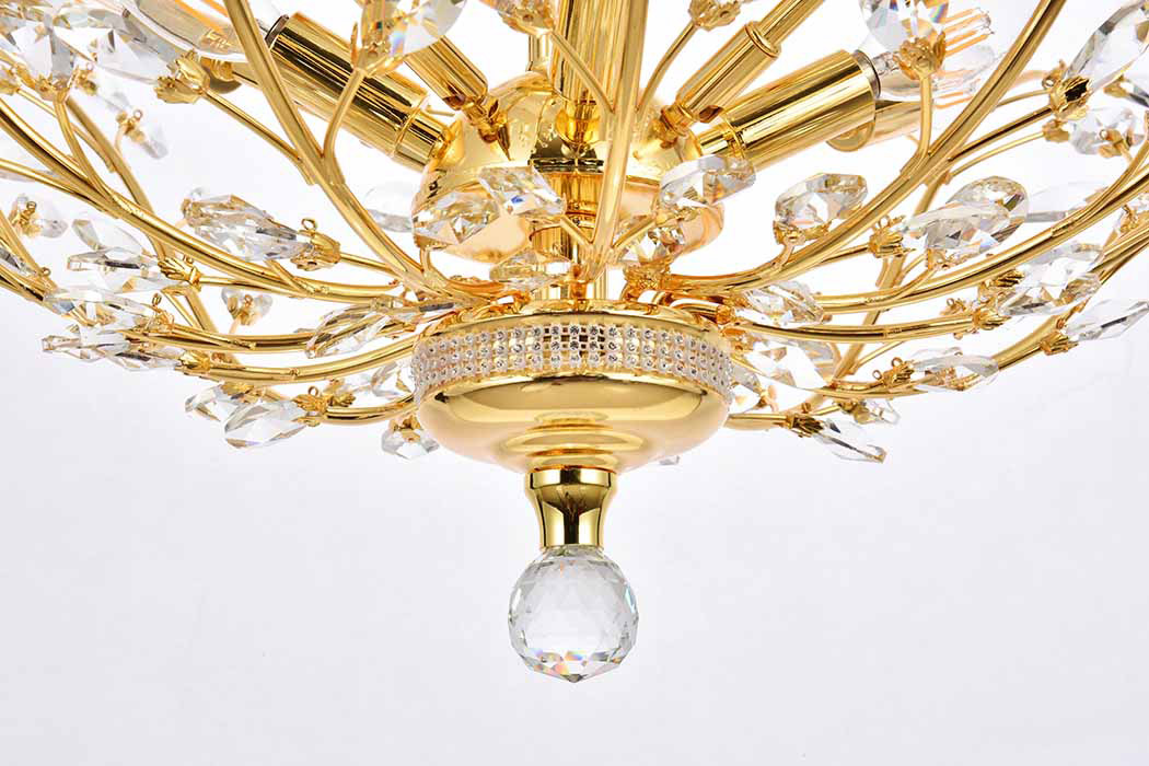 Elegant Chandelier - Gold/EC, L 41" (V2011G41G-EC)
