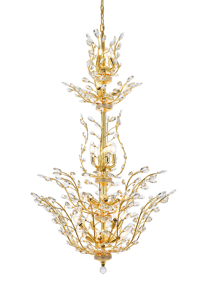 Elegant Chandelier - Gold, L 54" (V2011G54G-RC)