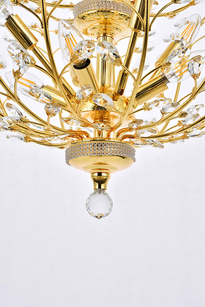 Elegant Chandelier - Gold, L 54" (V2011G54G-RC)