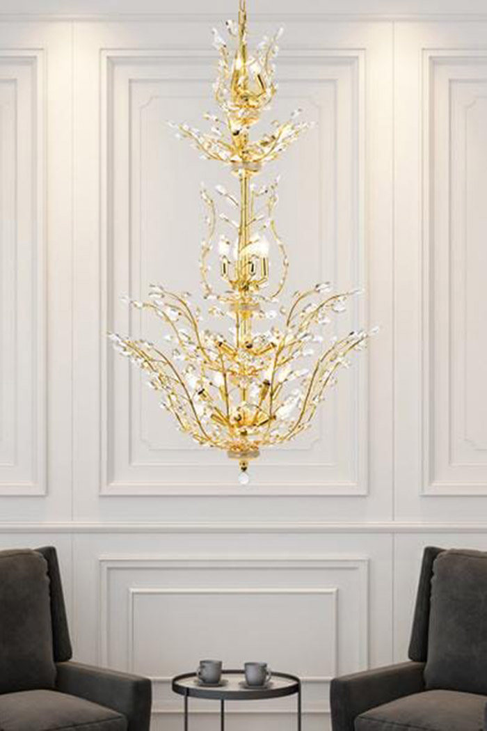 Elegant Chandelier - Gold, L 54" (V2011G54G-RC)