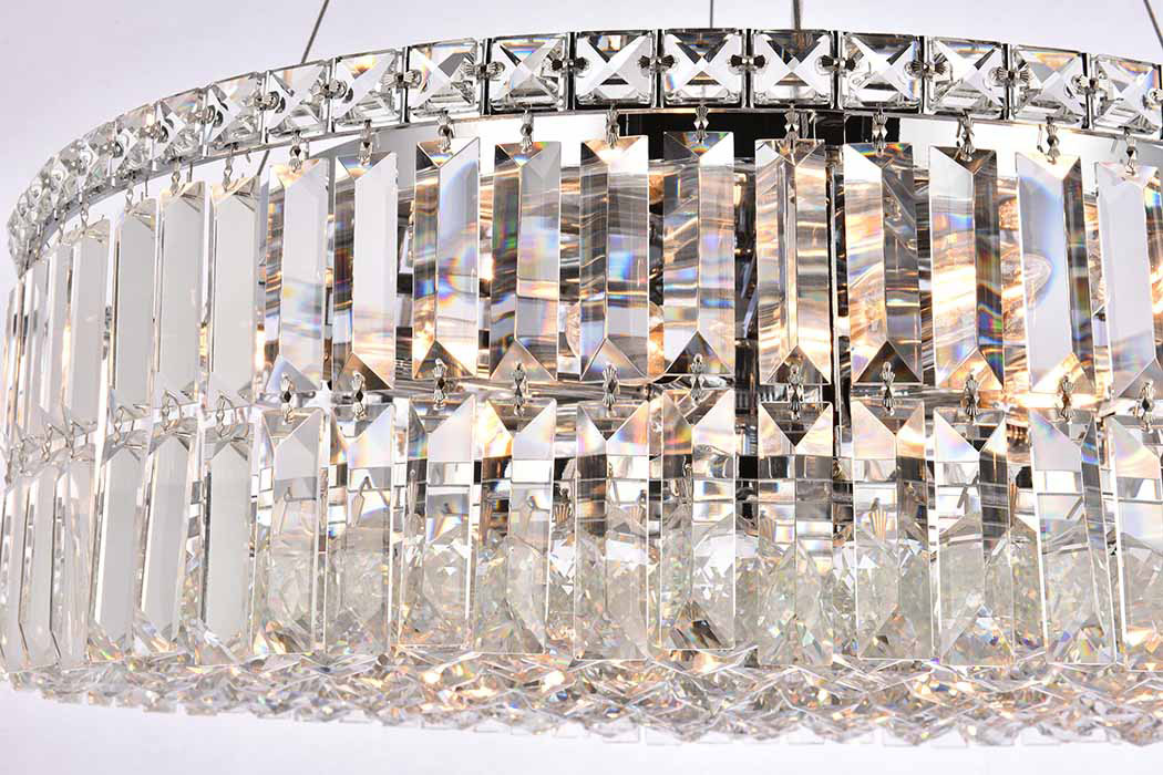 Elegant Chandelier - Chrome, L 24" (V2030D24C-RC)