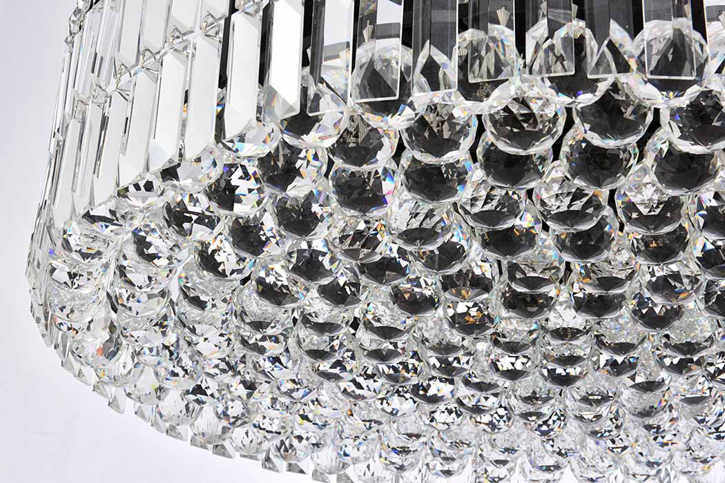 Elegant Chandelier - Black, L 28" (V2030D28BK-RC)