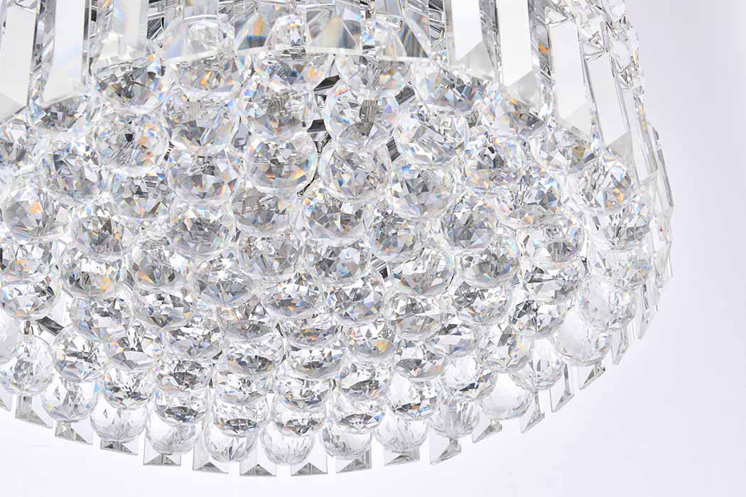 Elegant Flush Mount Light - Chrome, L 14" (V2030F14C-RC)