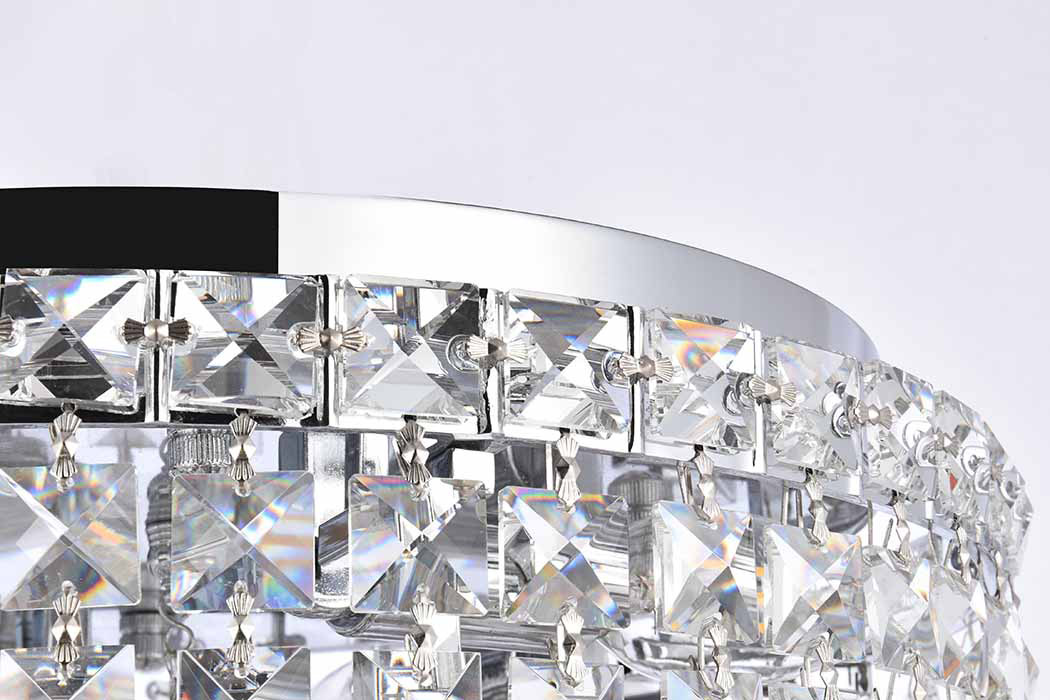 Elegant Flush Mount Light - Chrome, L 14" (V2030F14C-RC)