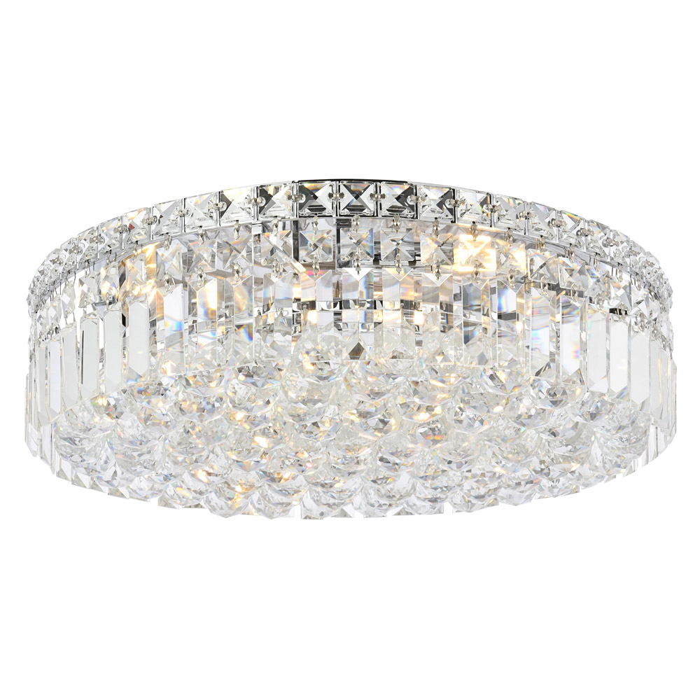 Elegant Flush Mount Light - Chrome, L 20" (V2030F20C-RC)