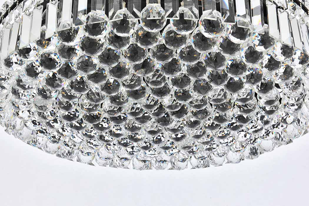 Elegant Flush Mount Light - Black, L 24" (V2030F24BK-RC)