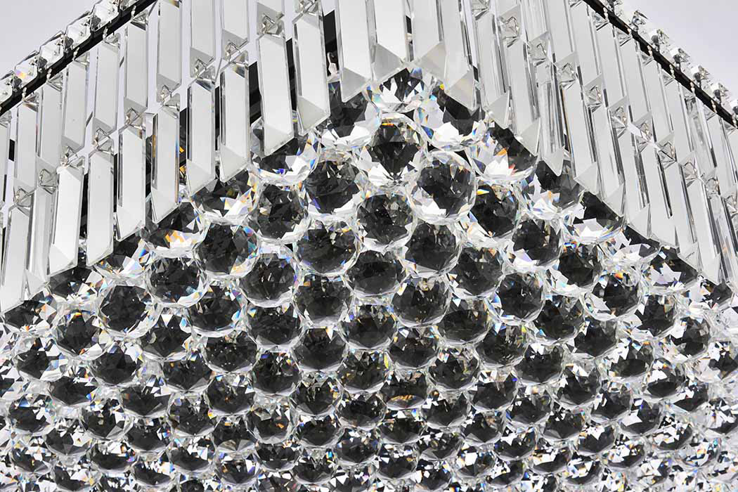 Elegant Chandelier - Black, L 28" (V2032D28BK-RC)