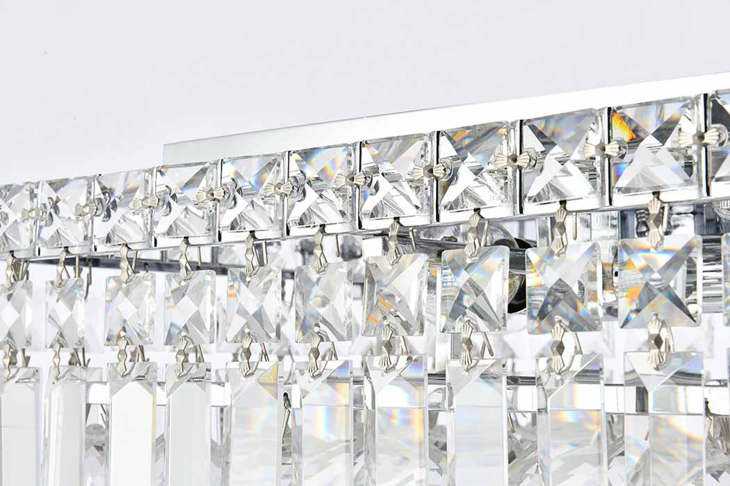 Elegant Flush Mount Light - Chrome, L 12" (V2032F12C-RC)