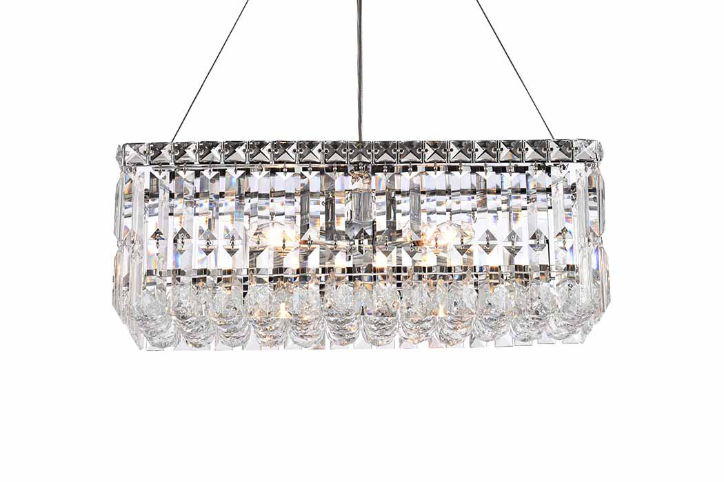 Elegant Chandelier - Chrome, L 10" (V2034D20C-RC)