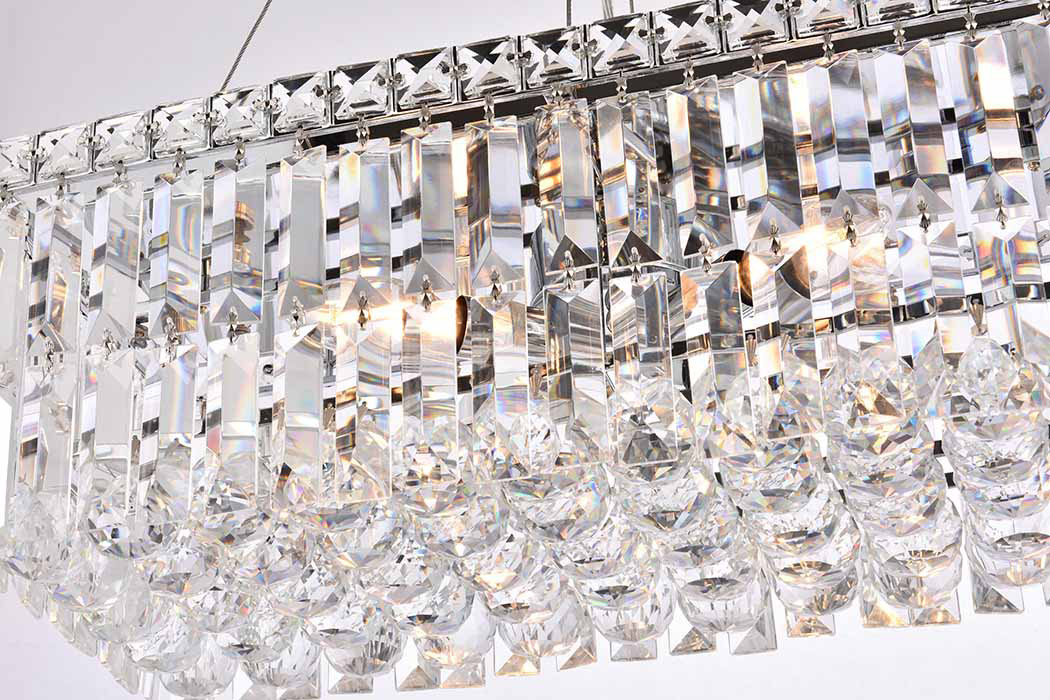 Elegant Chandelier - Chrome, L 10" (V2034D20C-RC)
