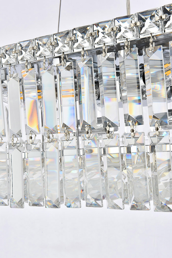 Elegant Chandelier - Chrome, L 12" (V2034D24C-RC)