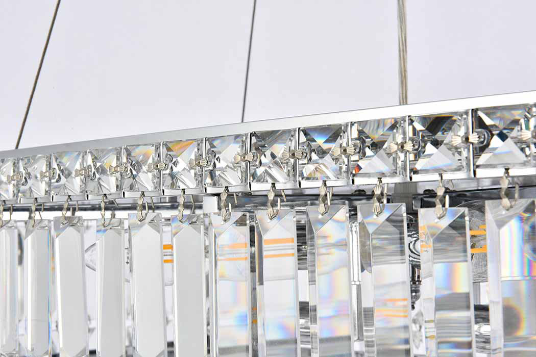 Elegant Chandelier - Chrome, L 12" (V2034D24C-RC)