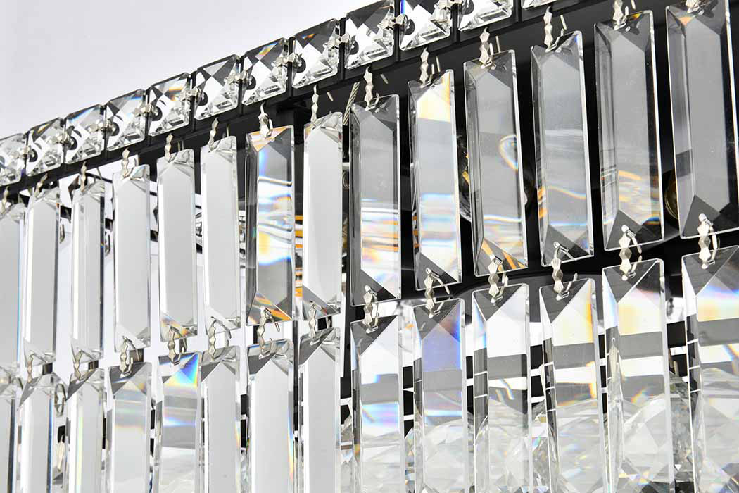 Elegant Chandelier - Black, L 14" (V2034D28BK-RC)