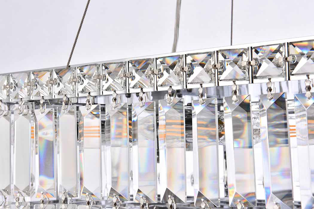 Elegant Chandelier - Chrome, L 14" (V2034D28C-RC)
