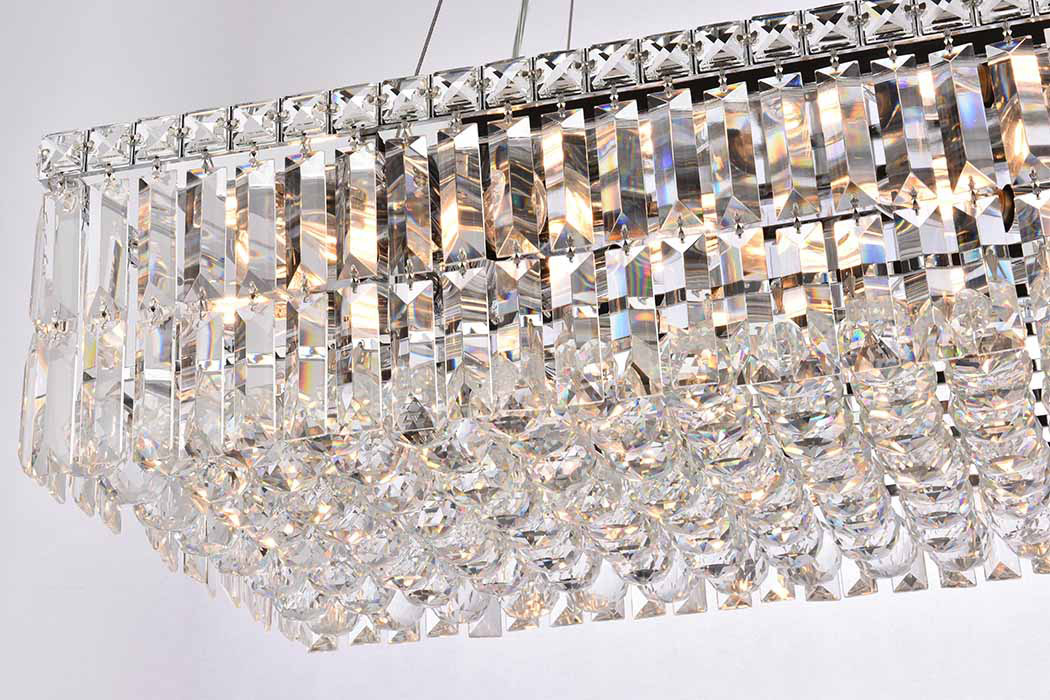 Elegant Chandelier - Chrome, L 14" (V2034D28C-RC)