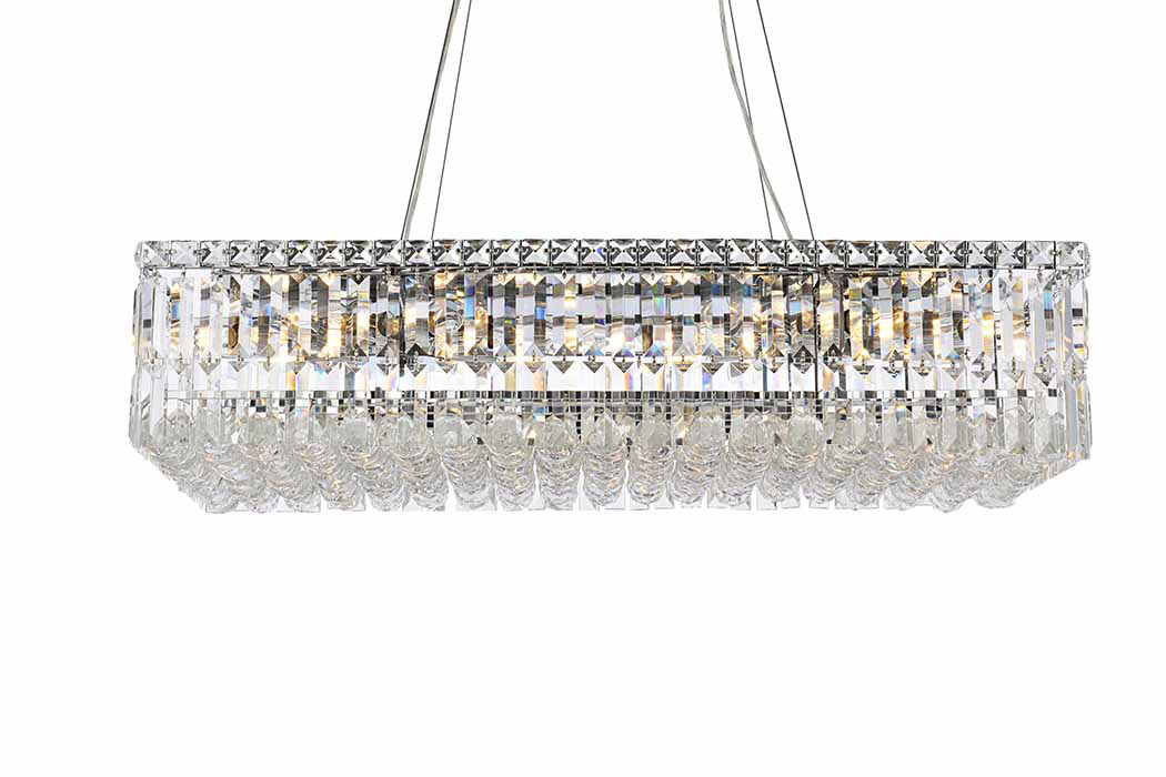 Elegant Chandelier - Chrome, L 16" (V2034D32C-RC)