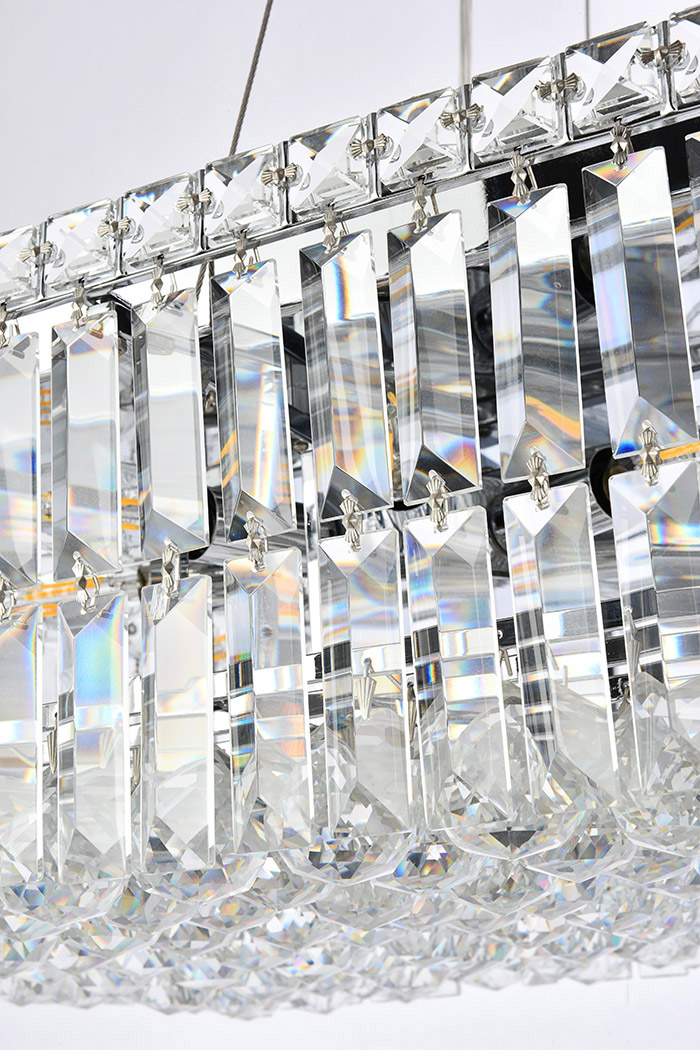 Elegant Chandelier - Chrome, L 16" (V2034D32C-RC)